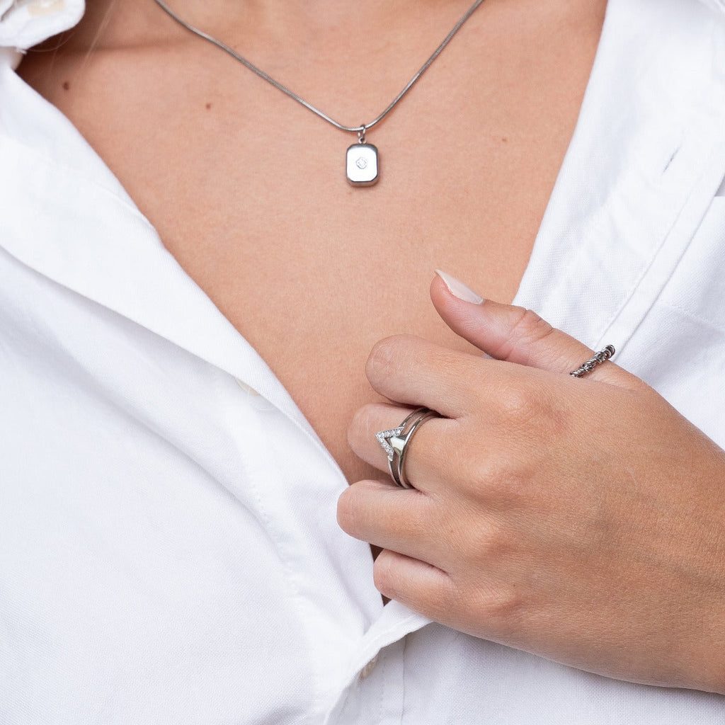 Shine Pendant Necklace | Silver