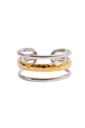 Aura Adjustable Ring | Gold & Silver Mix