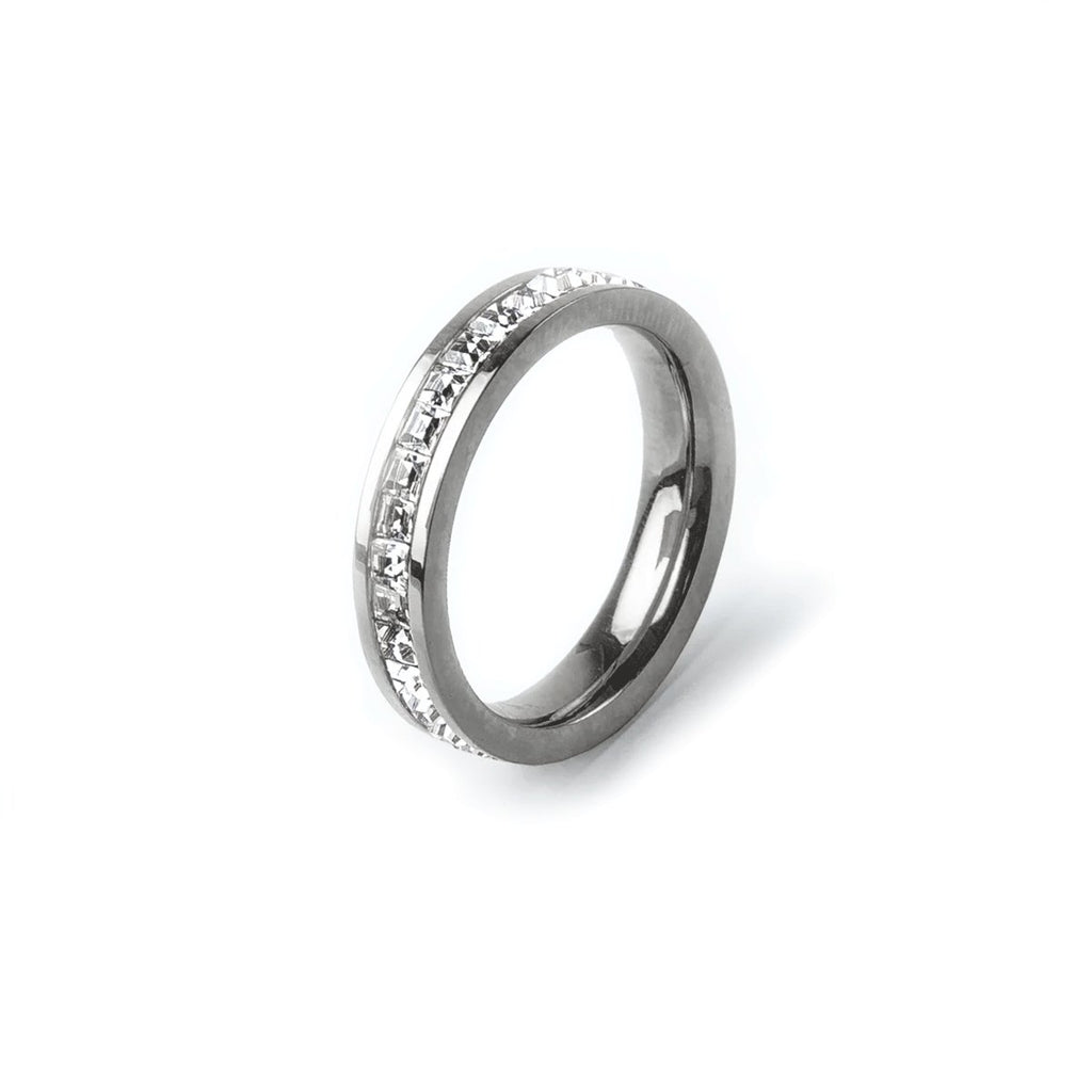 Sparkling Solitaire Ring | Silver