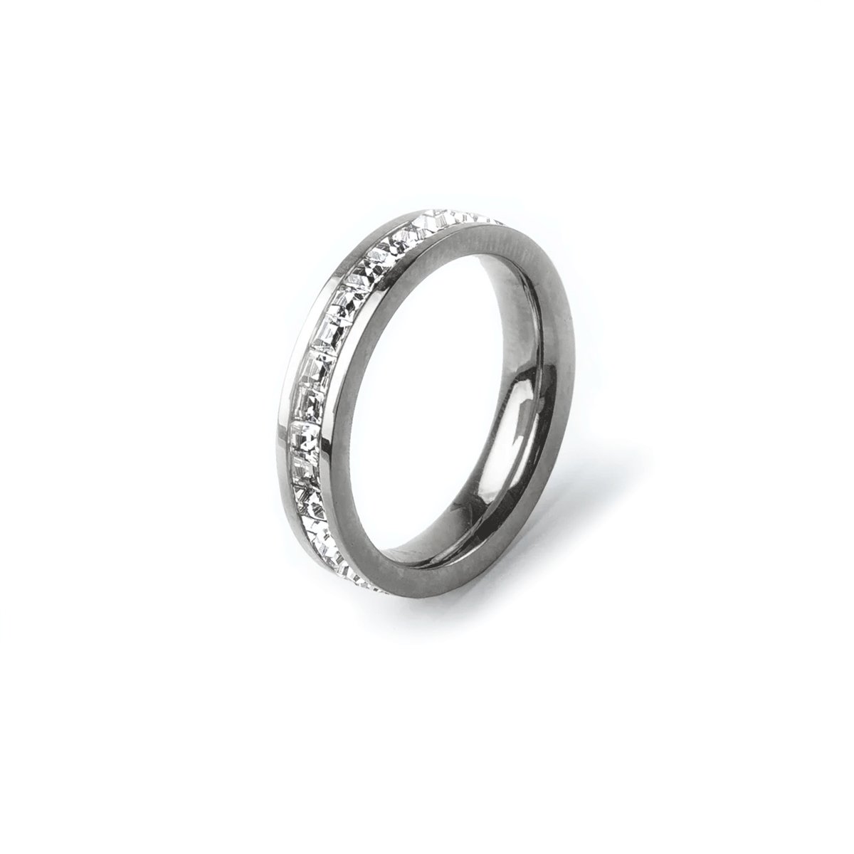 Sparkling Solitaire Ring | Silver