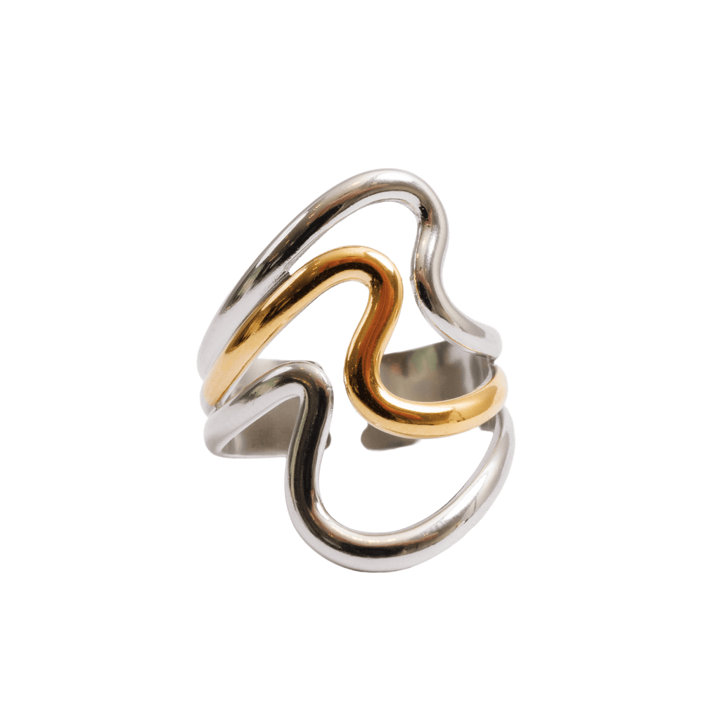 Dual Harmony Adjustable Ring | Gold & Silver Mix