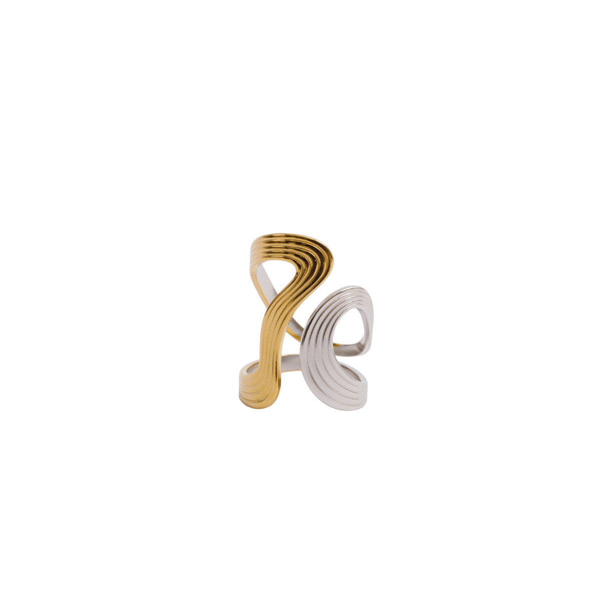 Infinity Adjustable Ring | Gold & Silver Mix
