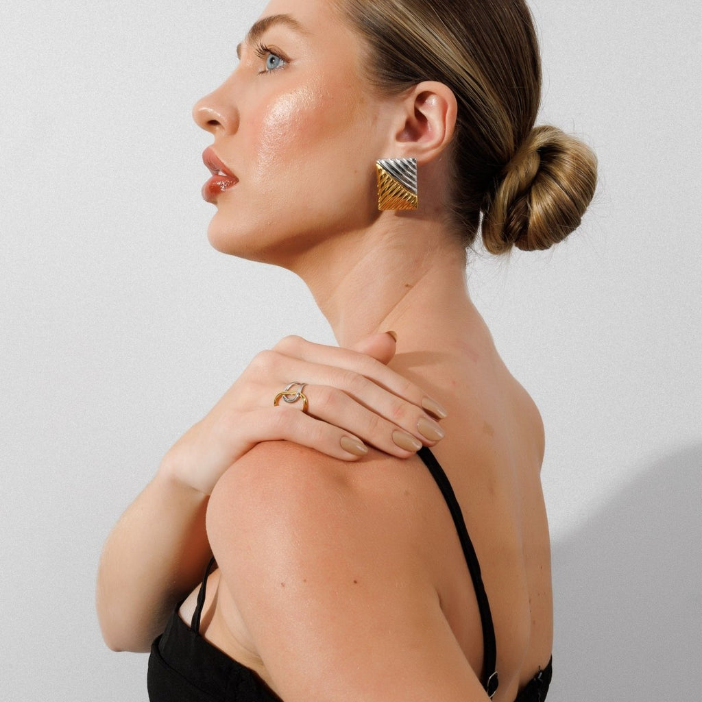 Bonds of Light Adjustable Ring | Gold & Silver Mix