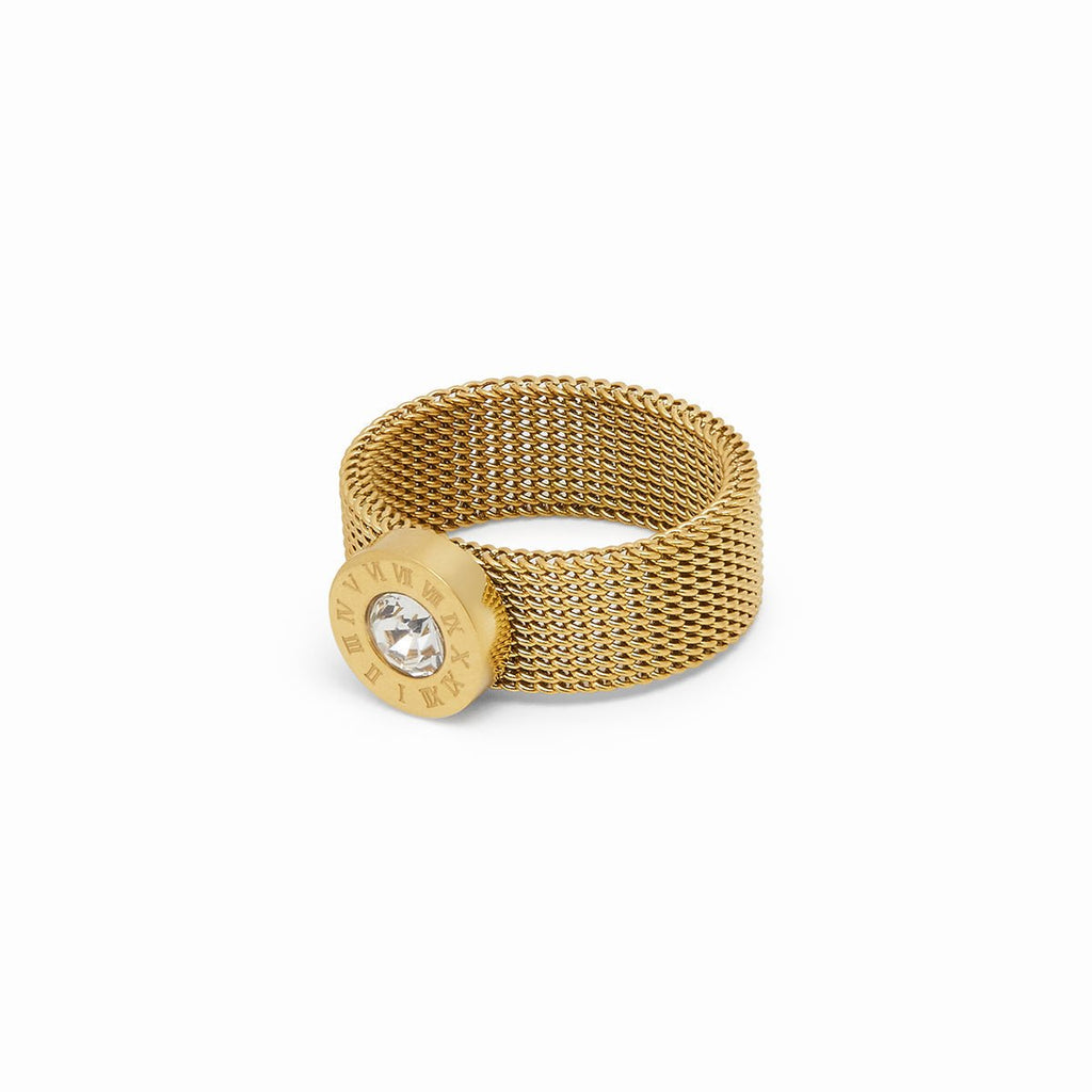 Roman Mesh Ring | 18K Gold
