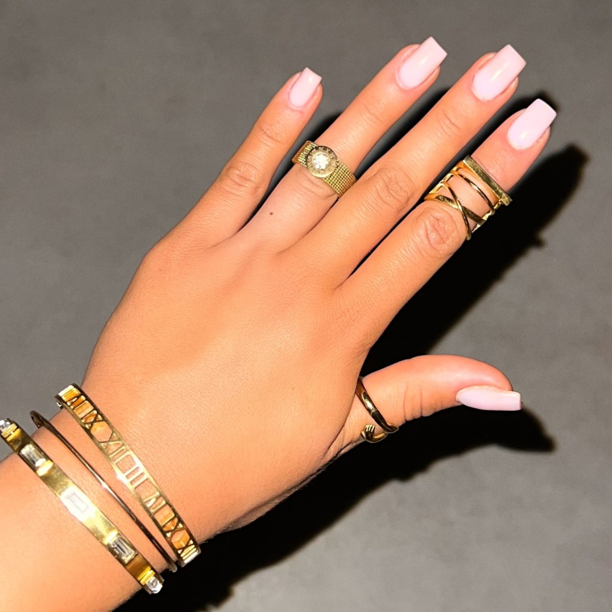 Roman Mesh Ring | 18K Gold