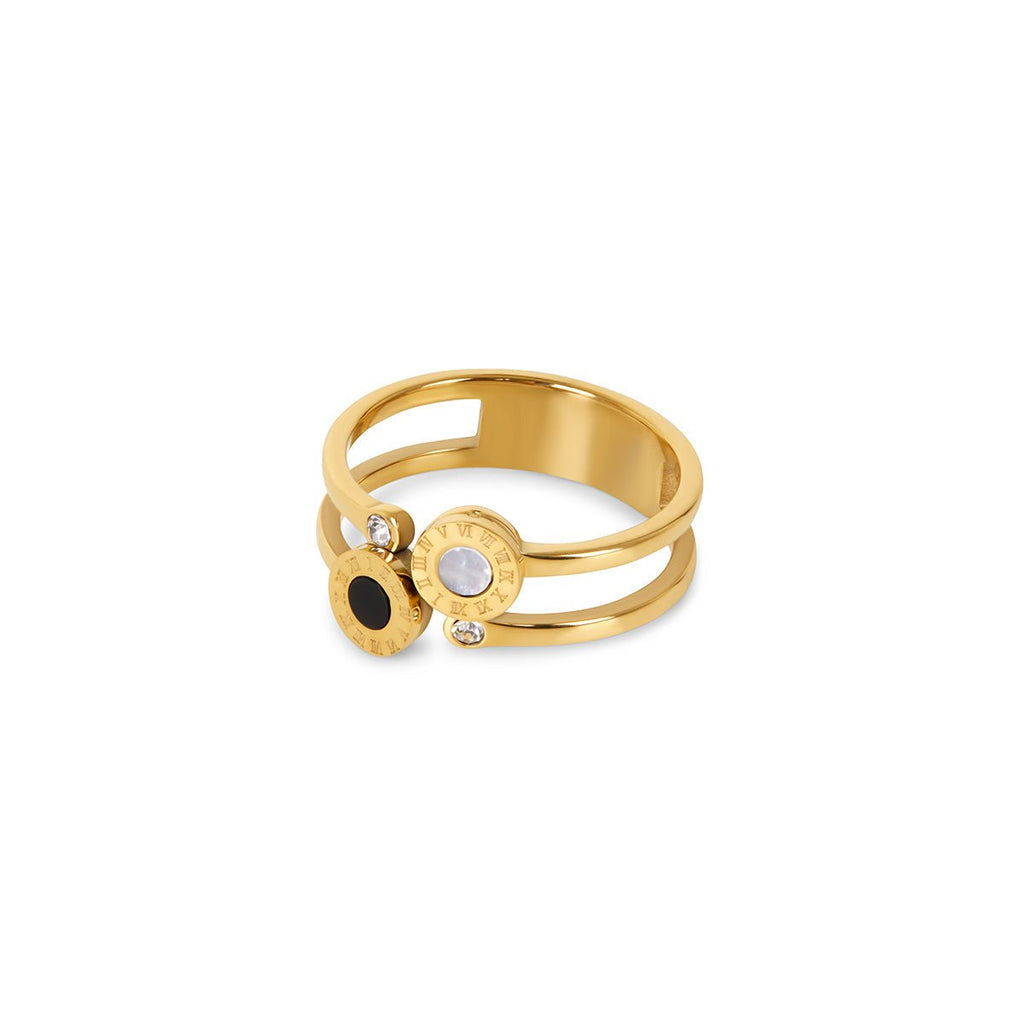 Venice Roman Numeral Ring | 18K Gold