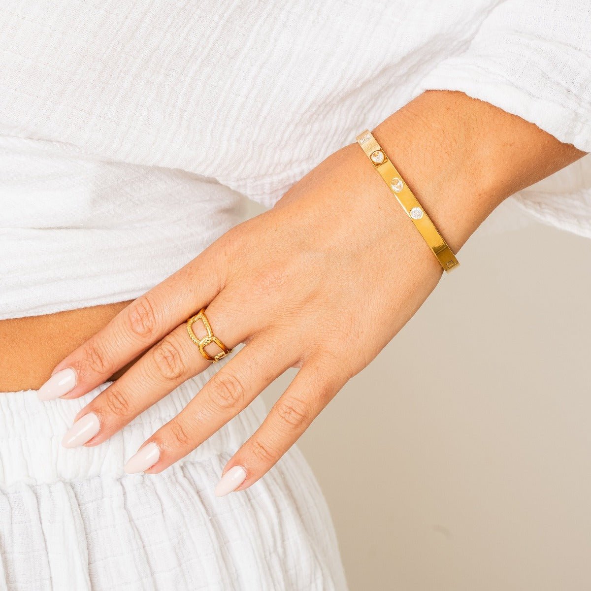 Bracelete Catherine Banhado em Ouro 18k