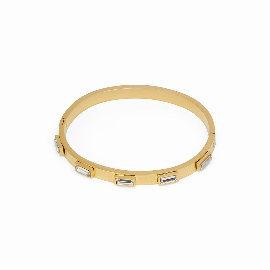 Navette Crystal Bracelet | 18K Gold