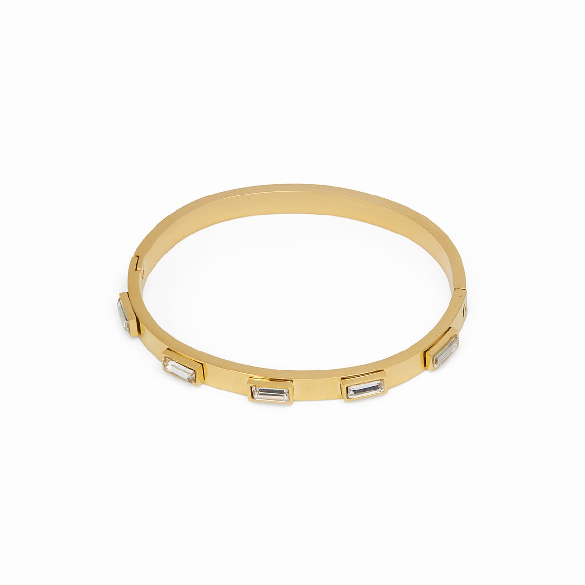 Navette Crystal Bracelet | 18K Gold