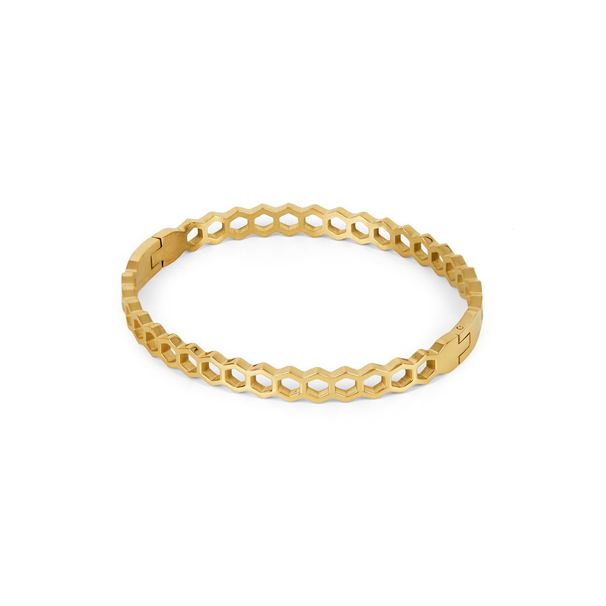 Honeycomb Bracelet | 18K Gold
