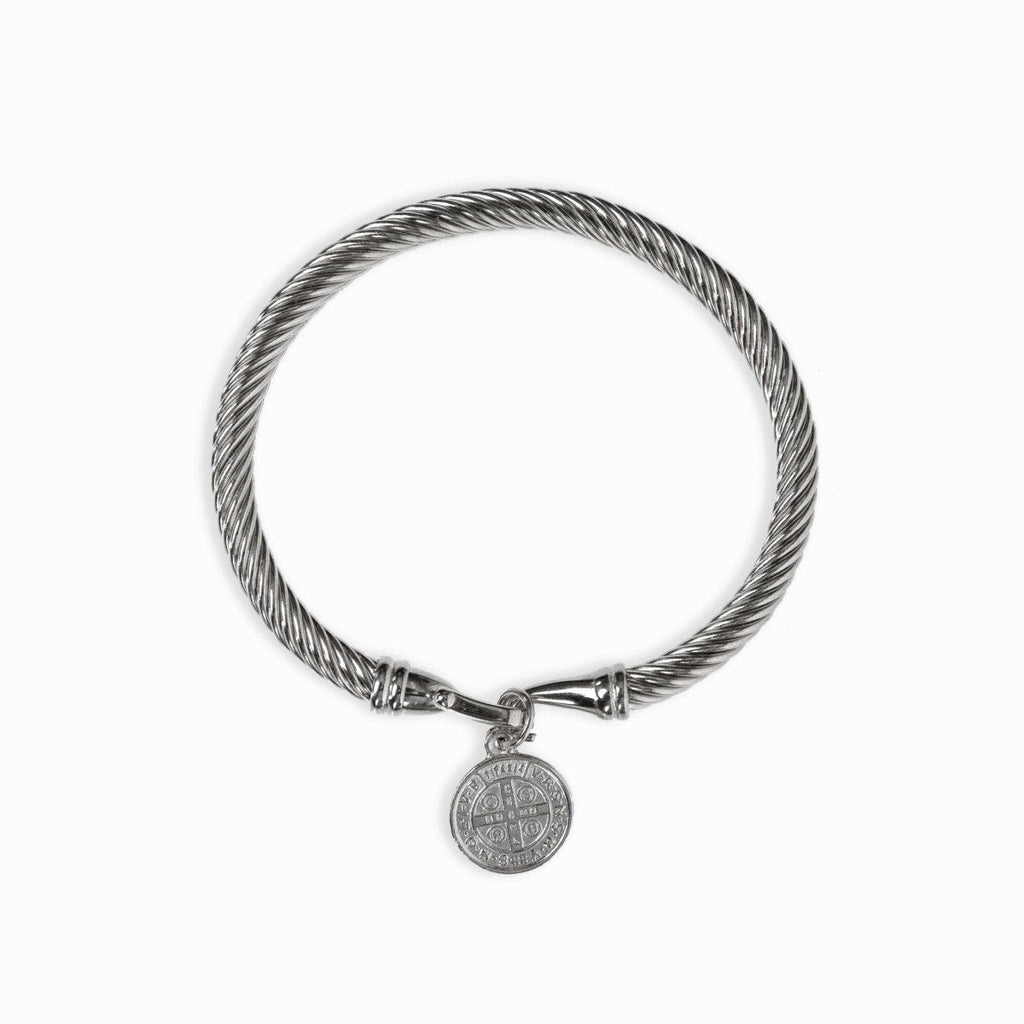 Saint Benedict Charm Bracelet | Silver