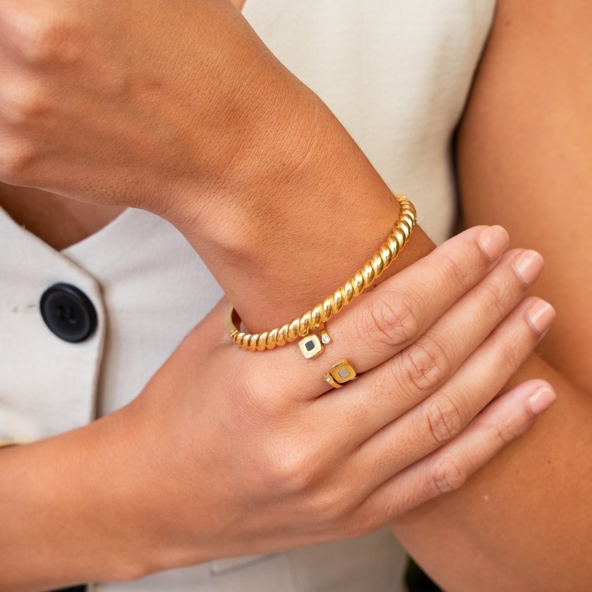 Pisa Bangle | 18K Gold