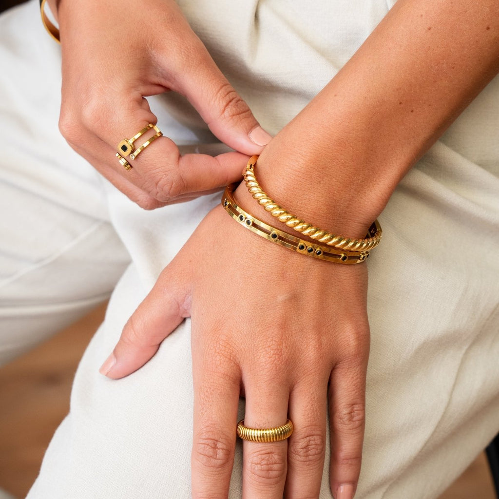 Pisa Bangle | 18K Gold