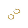 Brinco Argola Twist Banhado em Ouro 18K