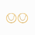 Hoop Earring Pipa | 18K Gold