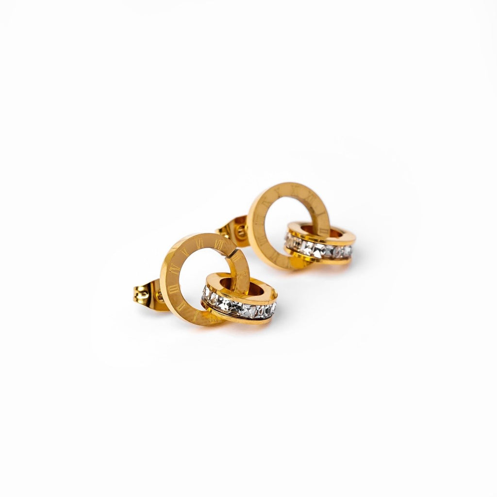 Imperial Zirconia Stone Earrings | 18K Gold