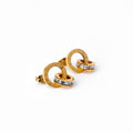 Imperial Zirconia Stone Earrings | 18K Gold