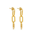 Brincos Pendentes Elo Banhado em Ouro 18k