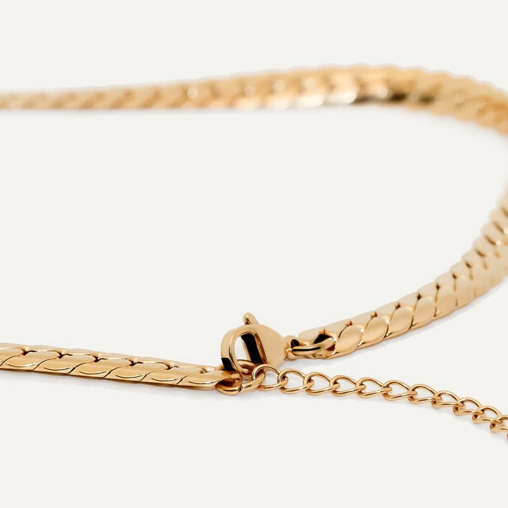 Minimalist Heart Choker Necklace | 18K Gold