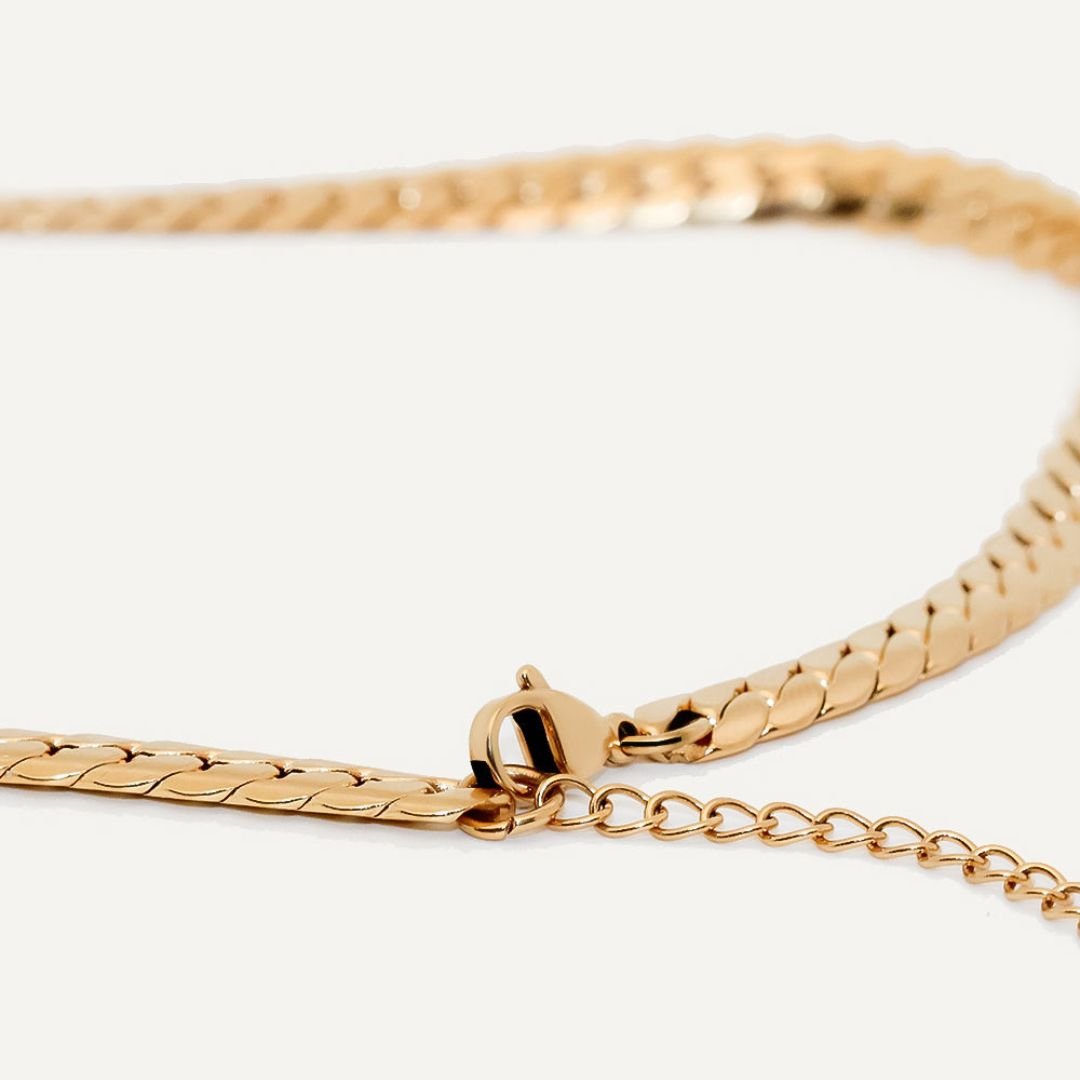 Minimalist Heart Choker Necklace | 18K Gold
