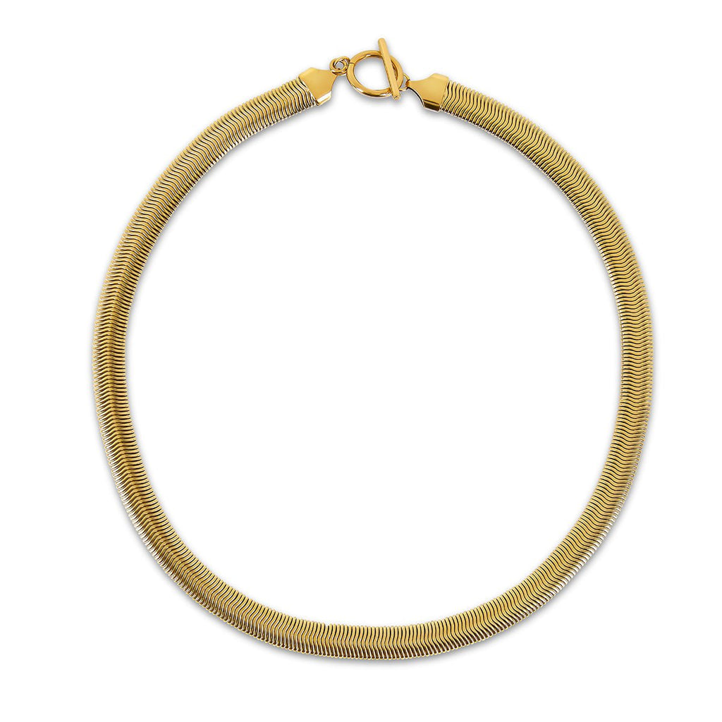 Gaia Mesh Choker Necklace | 18k Gold