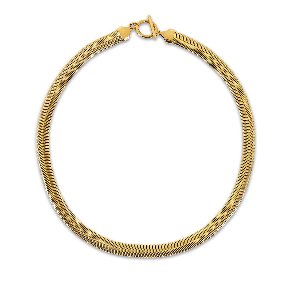 Gaia Mesh Choker Necklace | 18k Gold