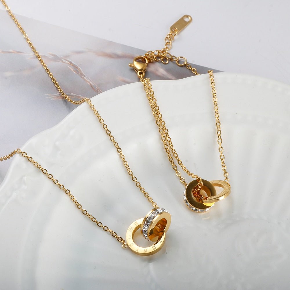 Imperial Zirconia Pendant Necklace | 18K Gold