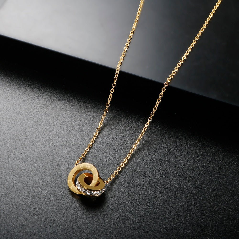 Imperial Zirconia Pendant Necklace | 18K Gold