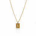 Colar Letra Inicial Modern Banhado em Ouro 18K