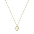 Colar Letra Inicial Prism Banhado em Ouro 18K
