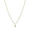 Colar Letra Inicial Stone Banhado em Ouro 18K