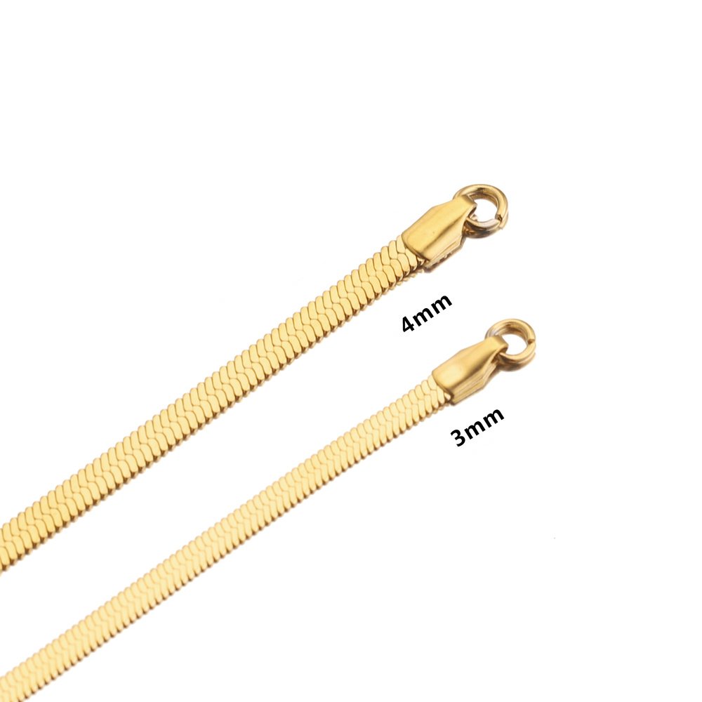 Gold Snake Chain Choker Necklace | 18K Gold