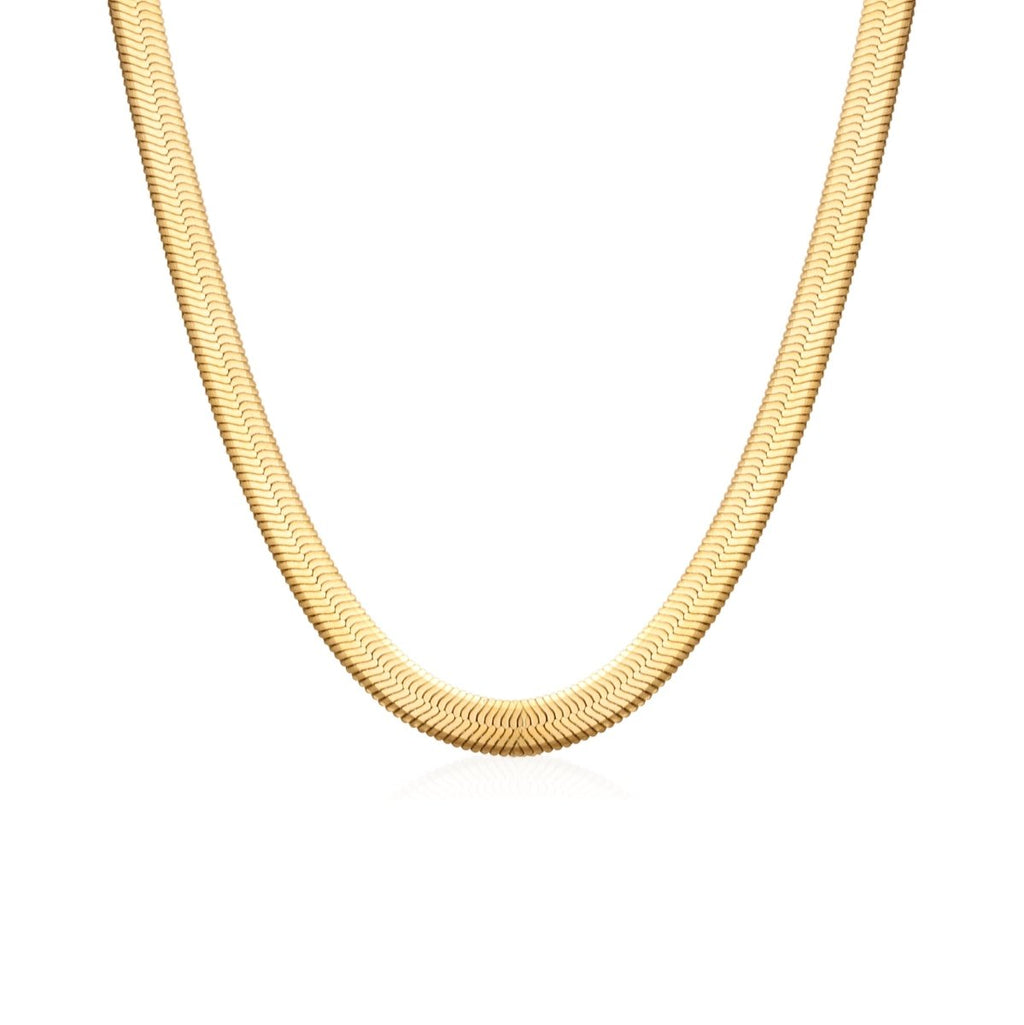 Gold Snake Chain Choker Necklace | 18K Gold