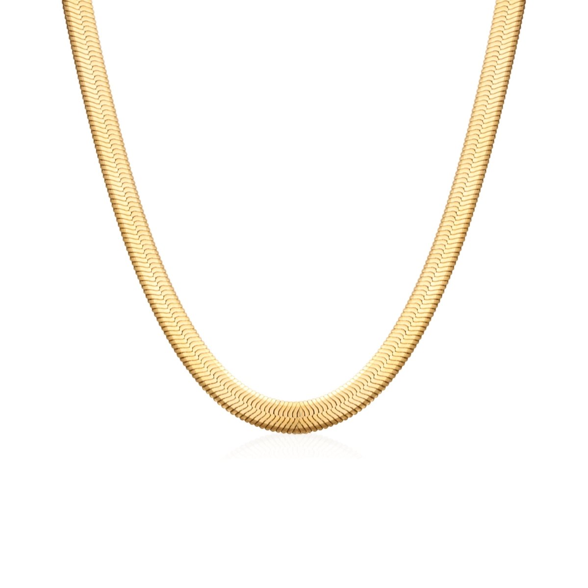 Gold Snake Chain Choker Necklace | 18K Gold