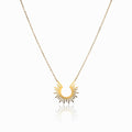 Colar Spike Pingente Banhado em Ouro 18K