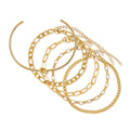 Kit Pulseiras Elegance & Bracelete Nó Banhado em Ouro 18K