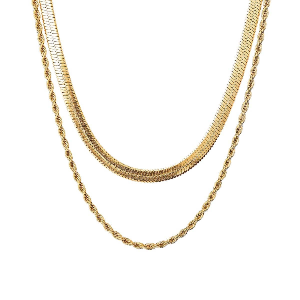 Melina Layered Necklace Set | 18K Gold