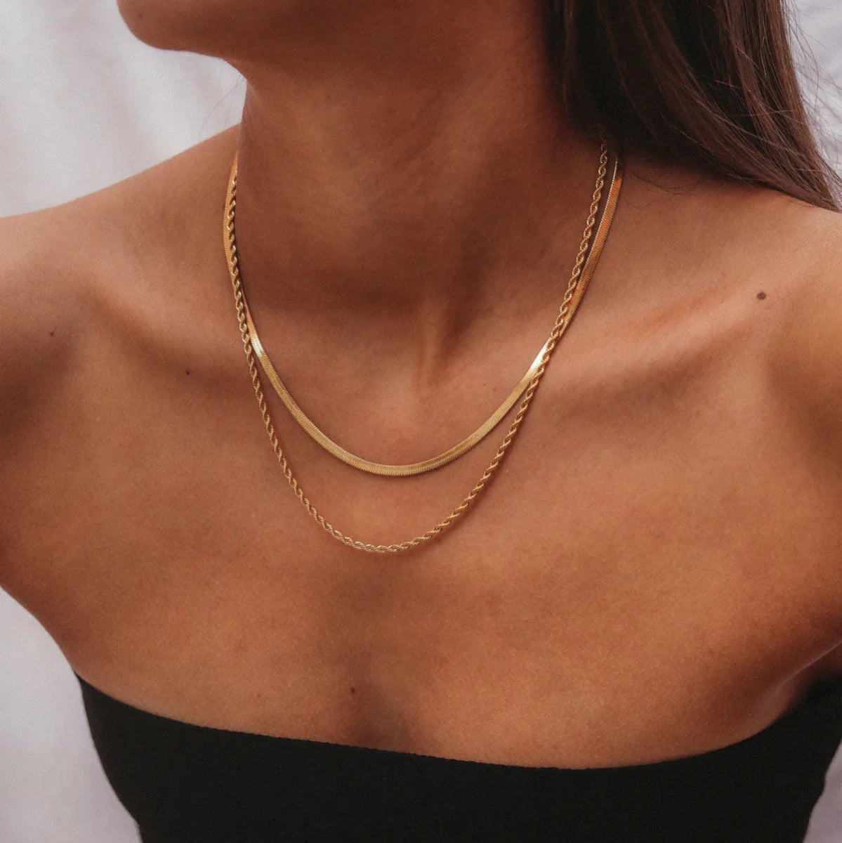 Melina Layered Necklace Set | 18K Gold