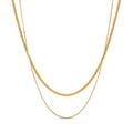 Mix de Colares Essentials Banhado em Ouro 18K