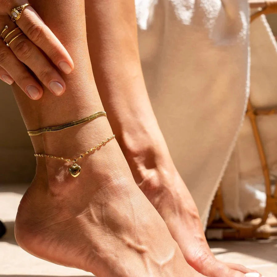 Love Anklet | 18K Gold