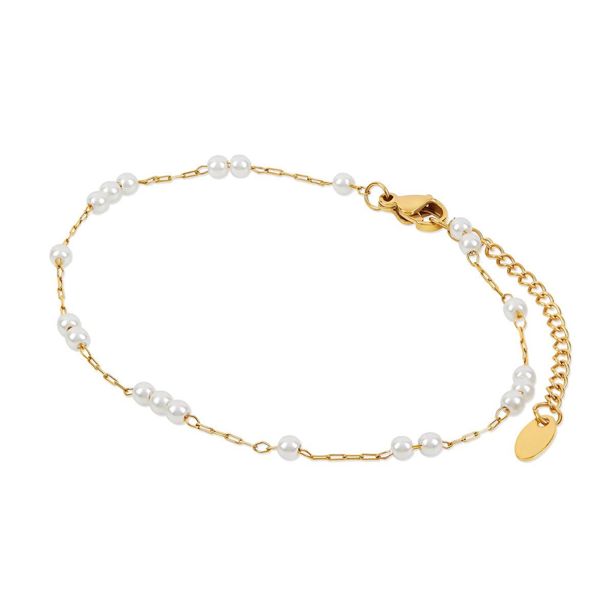 Delicate Pearl Anklet | 18K Gold